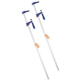 Bar Clamps for Woodworking 2-Pack 36 inch Opening Lockable F Clamp Cast Iron