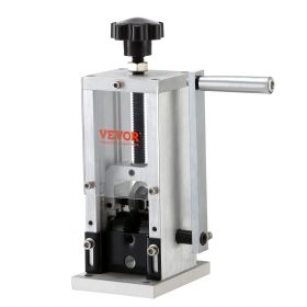 VEVOR Manual Wire Stripping Machine, 0.06''-0.98'' Copper Stripper with Hand Crank or Drill Powered, Visible Stripping Depth Reference