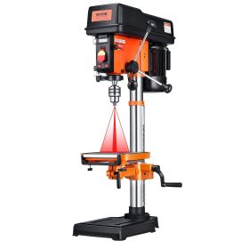 VEVOR 12 in Benchtop Drill Press, 5 Amp 120V, Variable Speed Cast Iron Bench Drill Press