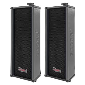 5 CORE Outdoor Speakers Pair Stereo in Wall Speaker 100W Peak Passive Mount Wired Waterproof Patio House Garage Indoor Exterior Audio System Boci