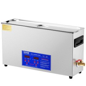 VEVOR 10L Ultrasonic Gun Cleaner, 300W Professional Ultra Sonic Cleaning Machine with Timer & Heater